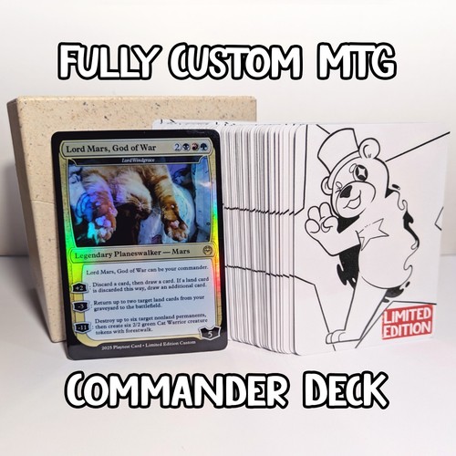 Custom commander deck foil - commander, |