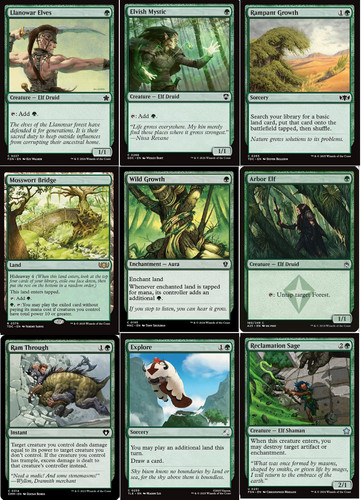 Green commander deck - 9,