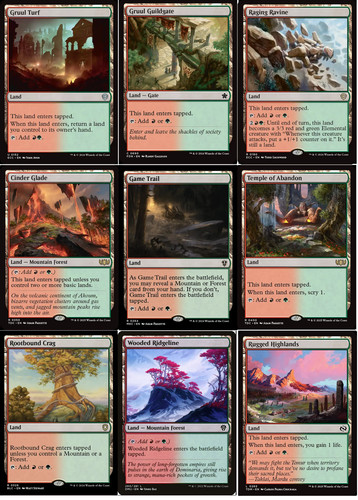 Gruul lands commander deck - 9,