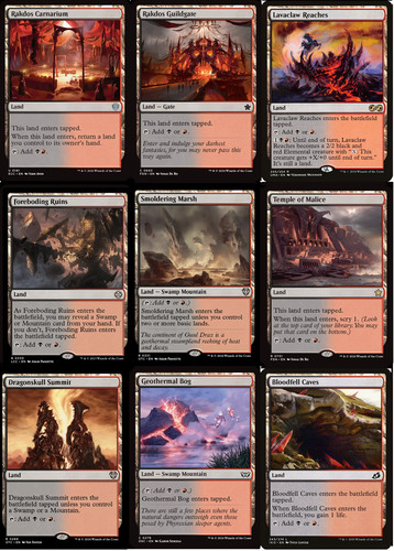 Rakdos lands commander - 9, x