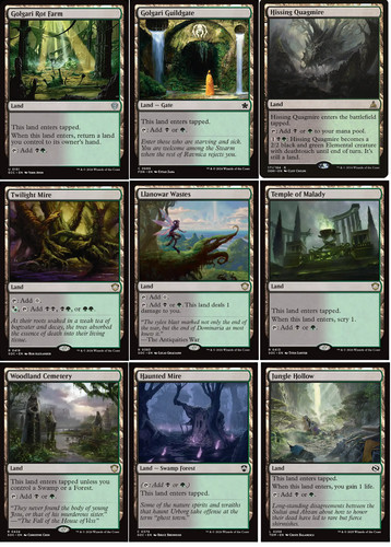 Golgari lands commander - 9,
