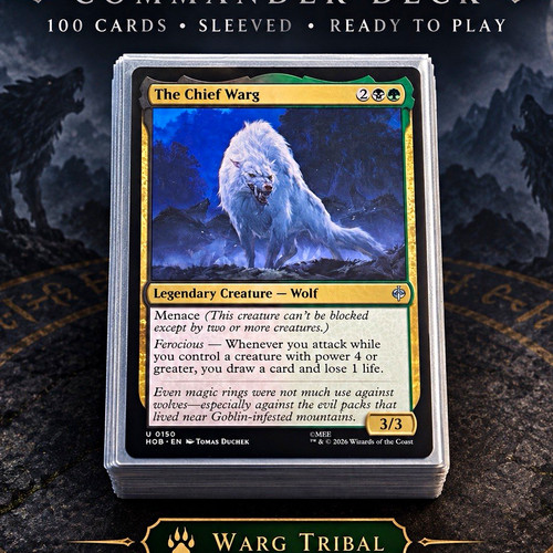Mtg the chief warg commander - mtg,